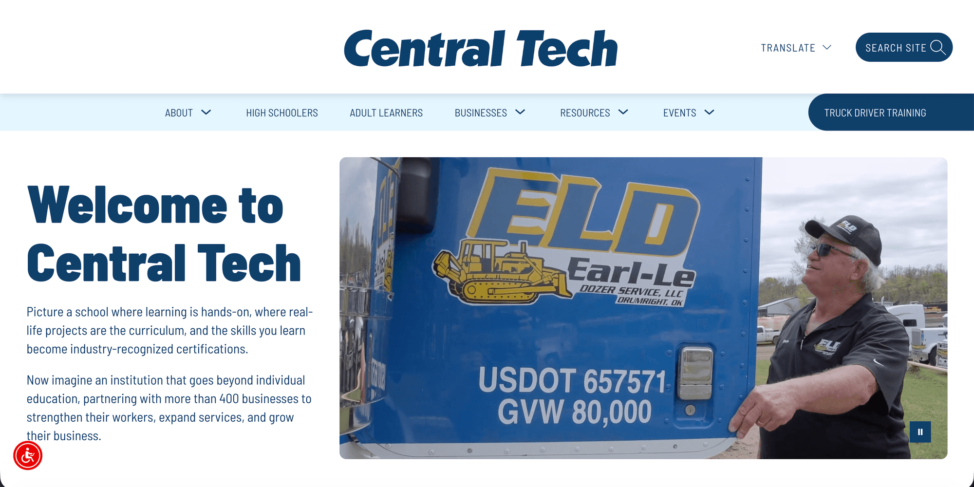 Central Tech homepage: Welcome to Central Tech
